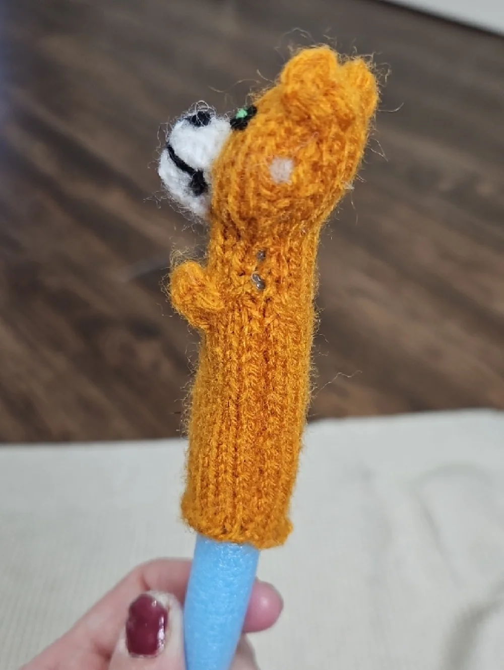 Hand-Knit Animal Finger Puppet Set of 11 Storytelling Toys
